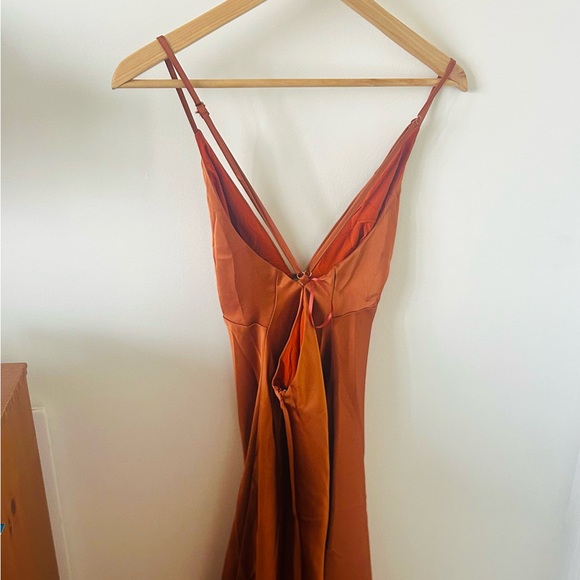 Peppermayo Burnt Orange Dress Sundowner Maxi Dress - Picture 5 of 8